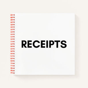 receipts notebook