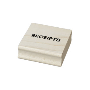 receipts rubber stamp