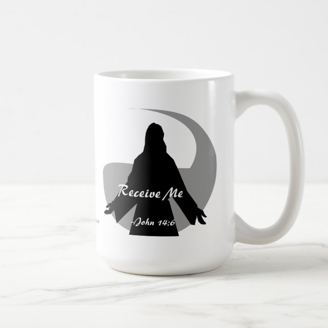 Receive Me John 14:6 Bible Quotes Coffee Mug (Right)