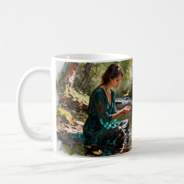 Receive the Calm Forest Reflection Mug (Left)