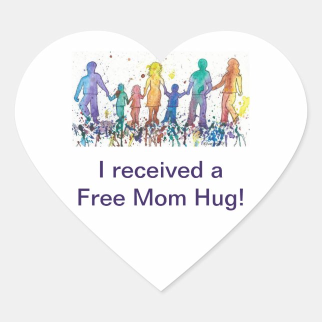 Received Free Mom Hug Stickers (Front)