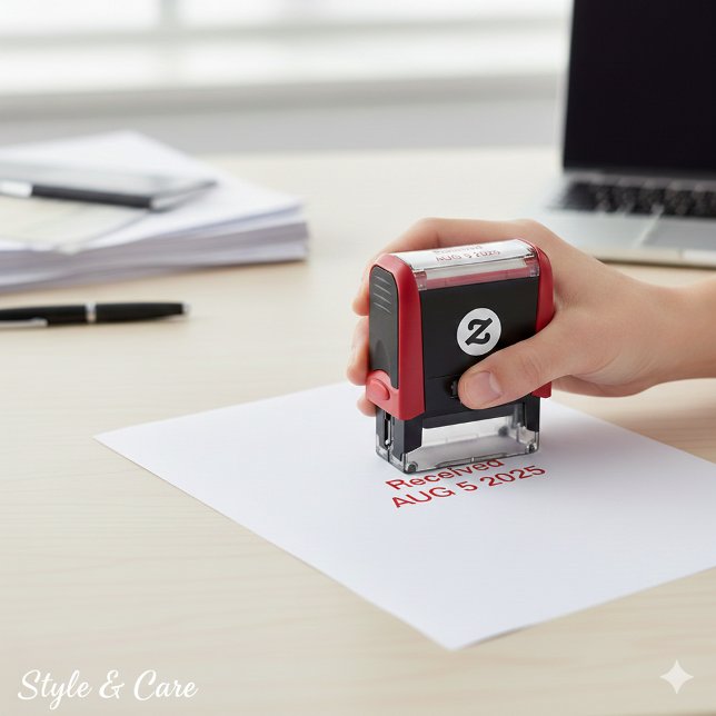 Received with Date Custom Self Inking Office Stamp (Received with Date Custom Self Inking Office Stamp)