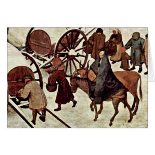 Recensement à Bethlehem, détail par Bruegel D. Ä.