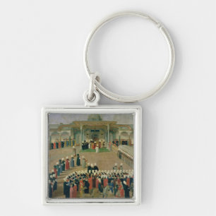 Reception at the Court of Sultan Selim III Keychain