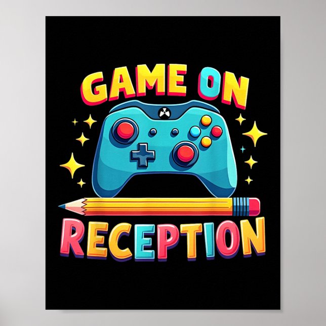 Reception Back To School Kids Level Reception Unlo Poster (Front)
