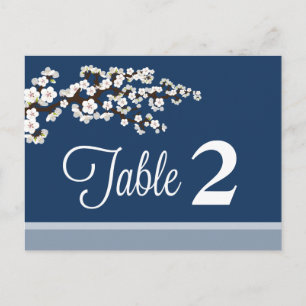 Réception Cherry Blossom Numéro de tableau Cartes