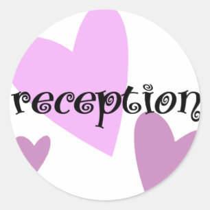 Reception Classic Round Sticker