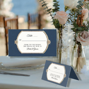 Réception classique victorienne élégante bleue et 