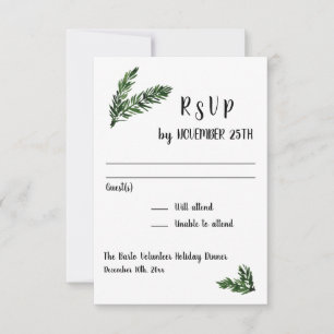 Réception de l'événement de fête d'hiver Réponse R