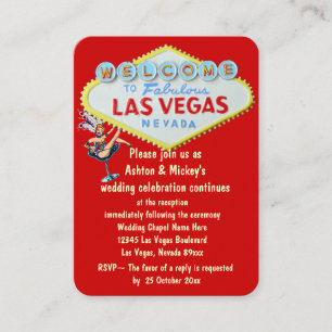 Réception de mariage de Las Vegas Invitation