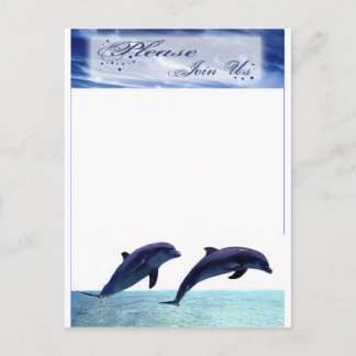 Réception de mariage Dolphin Faire-part de mariage