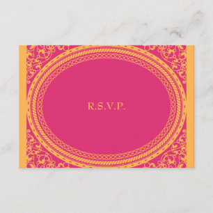 Réception de mariage fluorescente/au néon RSVP