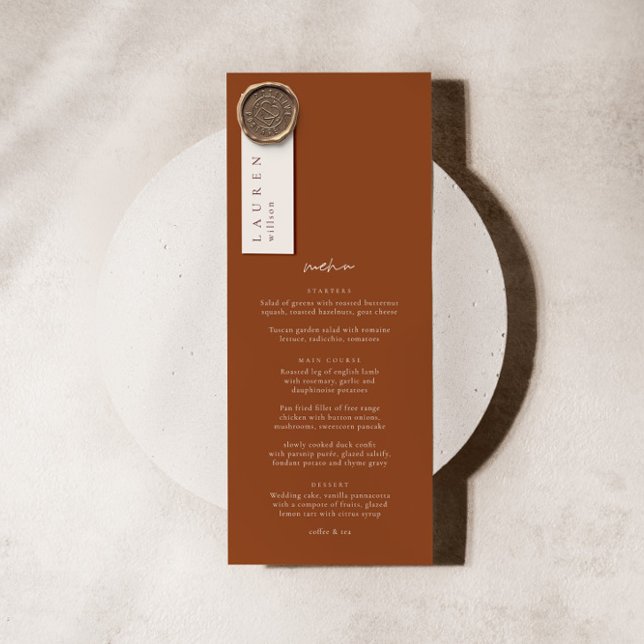 Réception de mariage Mini carte de profil du clien (Créateur téléchargé)
