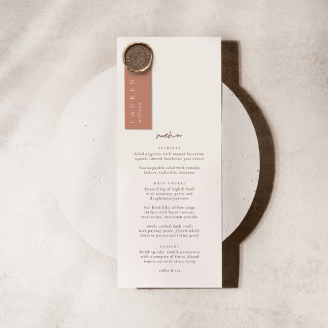 Réception de mariage Mini carte de profil du clien (Créateur téléchargé)