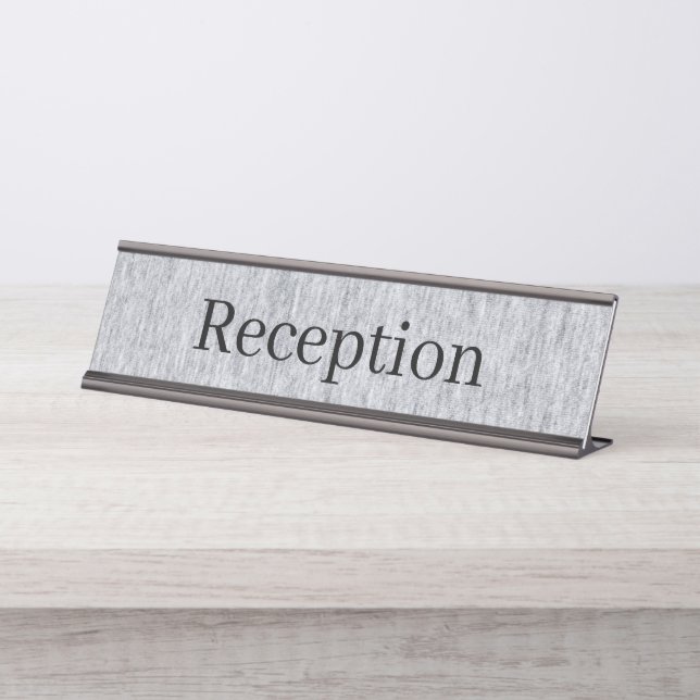 Reception Desk Name Plate (Front)