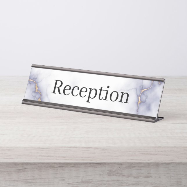 Reception Desk Name Plate (Front)