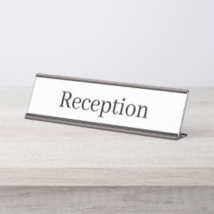 Reception Desk Name Plate