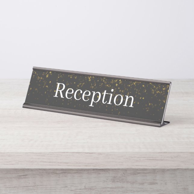 Reception Desk Name Plate (Front)