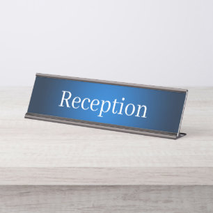 Reception Desk Name Plate