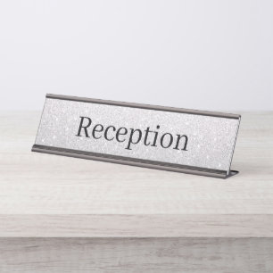 Reception Desk Name Plate