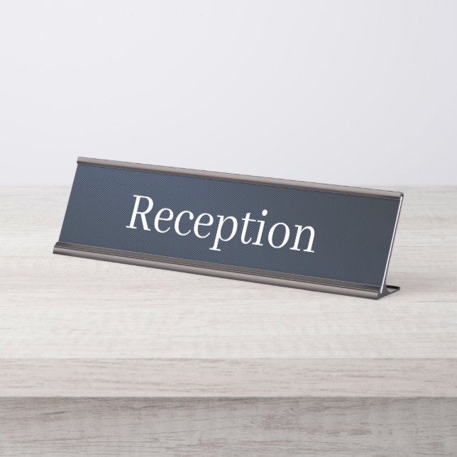 Reception Desk Name Plate (Front)