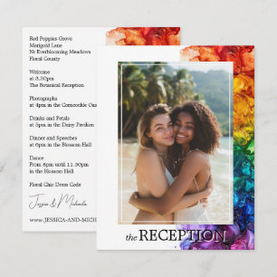 RECEPTION details LGBTQ Painted With Love Enclosure Card