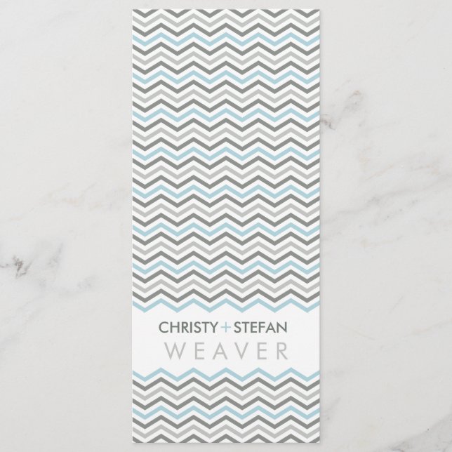 RÉCEPTION DÎNER MENU :: chevron1 3 (Devant)