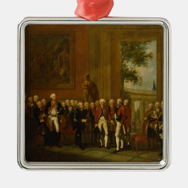 Reception for the Duke of York in Sanssouci Metal Ornament (Front)