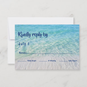 Réception moderne Tropical Beach Ocean RSVP