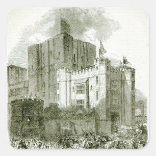 Reception of Queen Elizabeth at Kenilworth Square Sticker