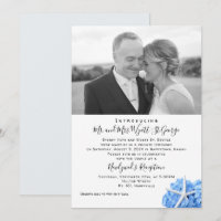 Reception Only Seaside Garden Photo Announcement