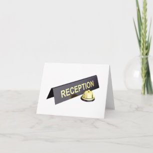 Reception Sign And Bell Note Cards