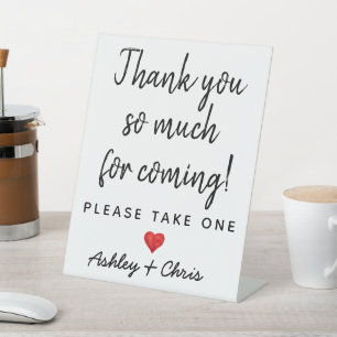 Reception Wedding Favours Engagement Bridal Shower Pedestal Sign