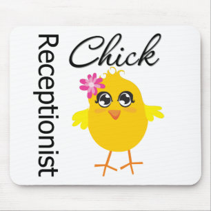 Receptionist Chick Mouse Pad