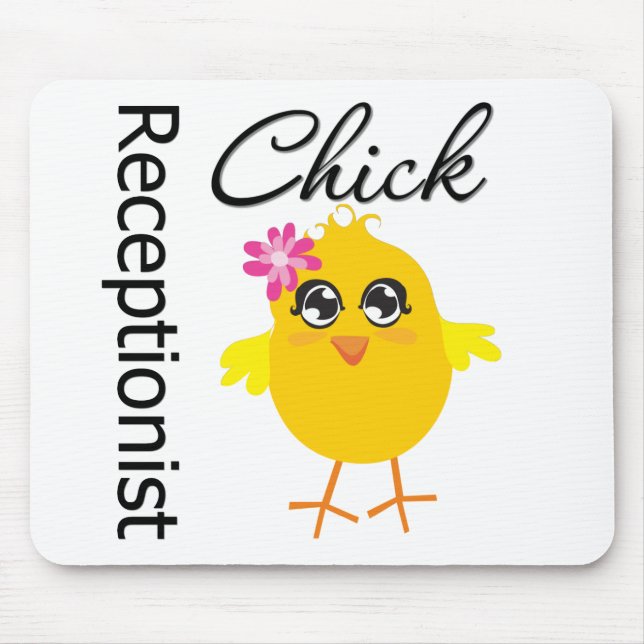 Receptionist Chick Mouse Pad (Front)