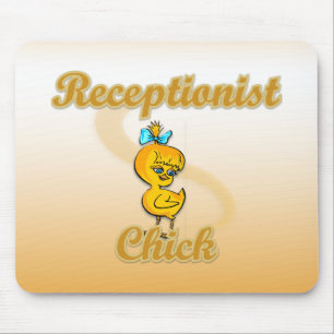 Receptionist Chick Mouse Pad