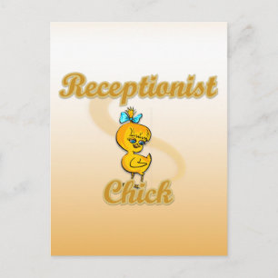 Receptionist Chick Postcard