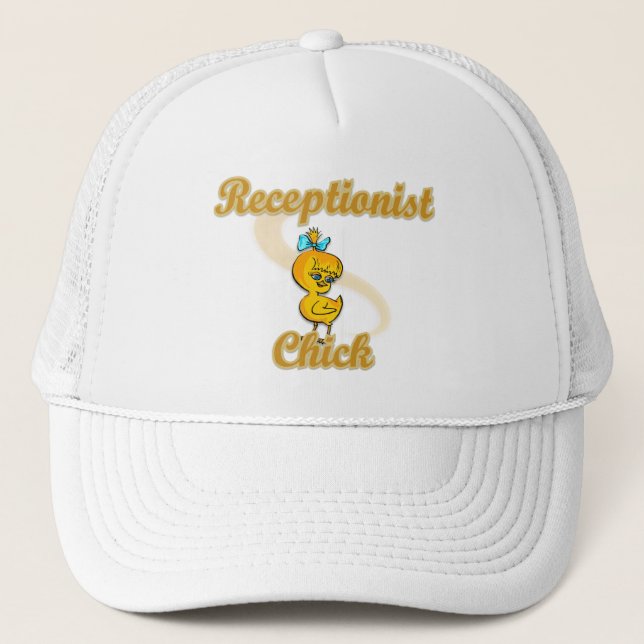 Receptionist Chick Trucker Hat (Front)
