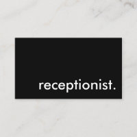 receptionist.