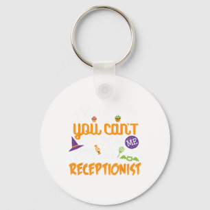 Receptionist Halloween Costume Party Can't Spook M Keychain
