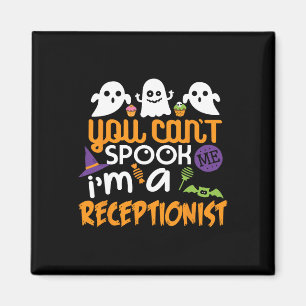 Receptionist Halloween Costume Party Can't Spook M Magnet