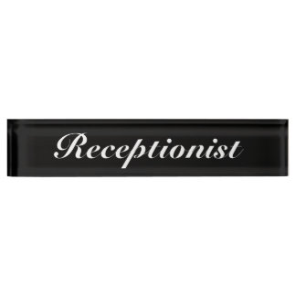 Receptionist Nameplate