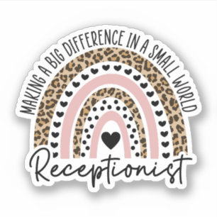 Receptionist Rainbow, Gift For Receptionist