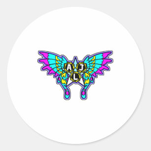 Recess Boss Battle Friends Winged  Classic Round Sticker