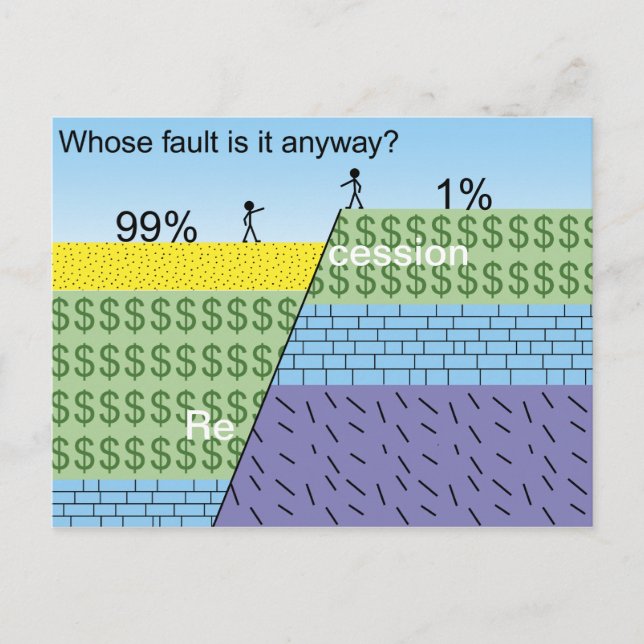 Recession fault postcard (Front)