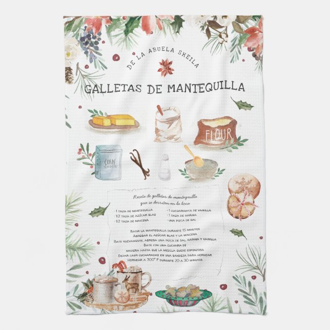 Receta de galletas de Mantequilla Kitchen Towel (Vertical)