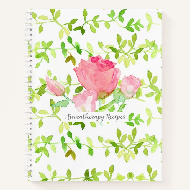 Recette Aromathérapie rose Livre d'huiles essentie (Devant)