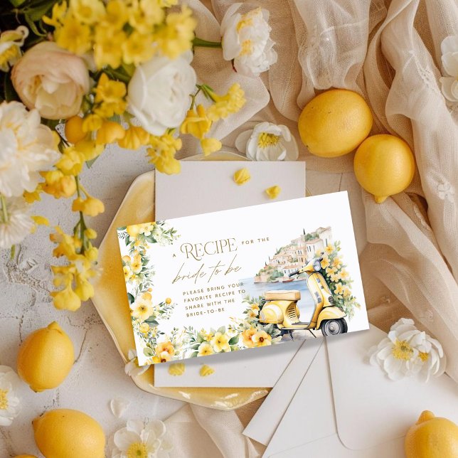 Recette Carte Positano Amalfi Vespa Fête des marié (Créateur téléchargé)