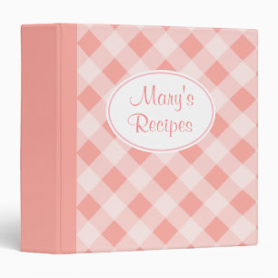Recette Classeur personnalisée Cuisine rose