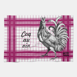 Recette de coq de poulet Serviette de cuisine